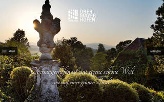 Website des Hotel Schloss Obermayerhofen in Sebersdorf in der Steiermark
