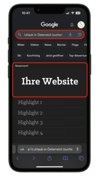 Ihre Google Ads Anzeige mit crosseye Marketing