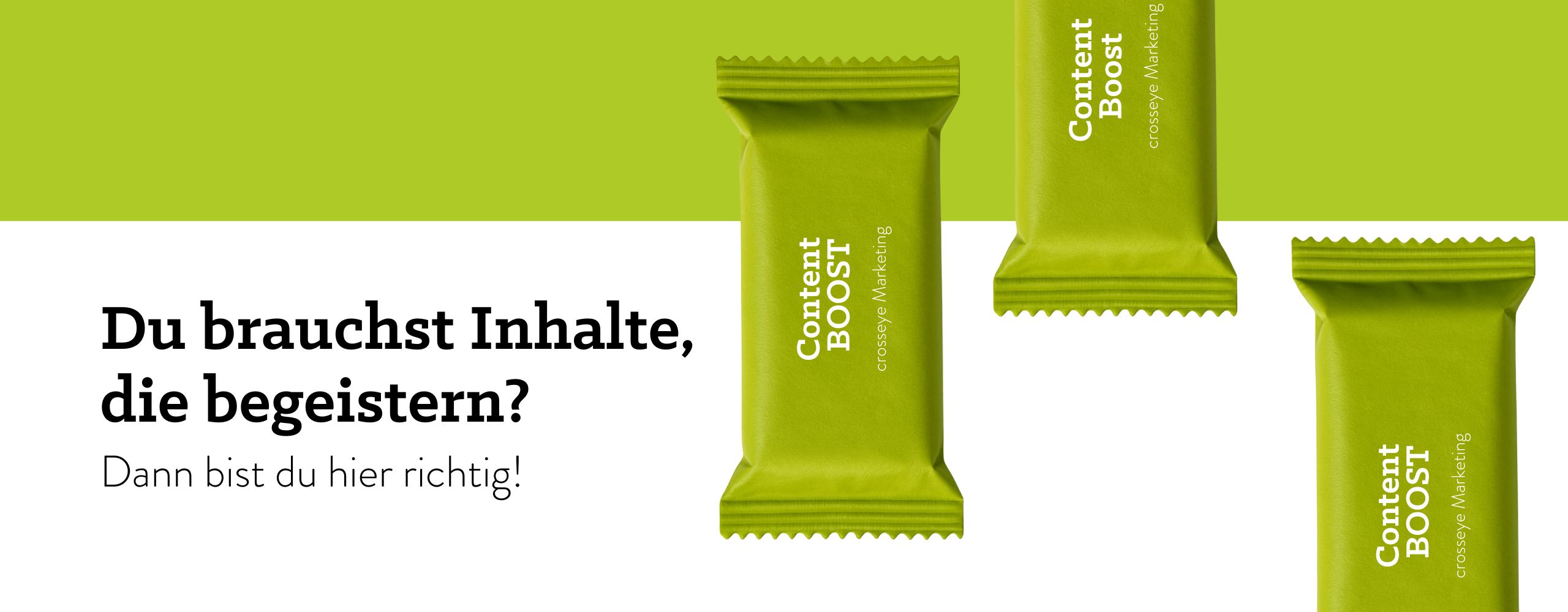 Booster Content bei crosseye Marketing.